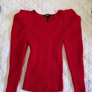 V-neck long sleeve